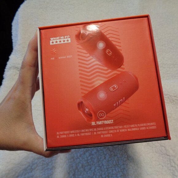 JBL Charge 5 Red Portable Bluetooth Speaker NIB - Picture 6 of 7